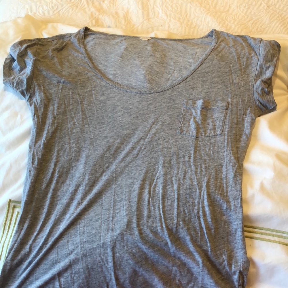 GREY JCREW SHORT SLEEVE
